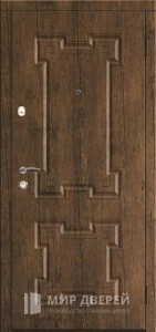 Железная дверь с МДФ в гостиницу №15 внешняя - фото