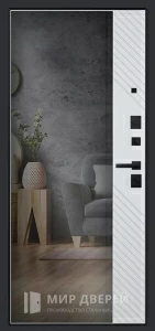 Входная дверь с зеркалом максимум №79 внутренняя - фото