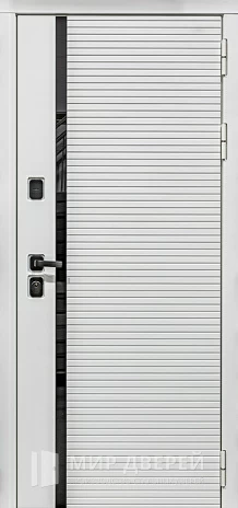 Фото «Входная стальная дверь с отделкой белый матовый №77»