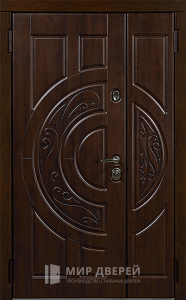 Двойная дверь входная №29 - фото вид изнутри