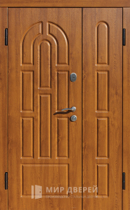 Дверь 1300х2100 двухстворчатая входная №9 - фото вид изнутри