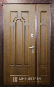 Дверь металлическая входная двухстворчатая уличная утепленная №21 - фото №2