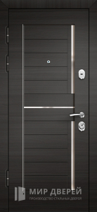 Дверь металлическая модерн эко-венге №6 - фото вид изнутри
