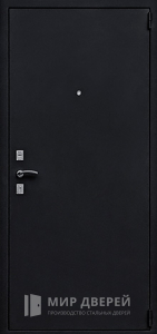 Стальная дверь с напылением и МДФ панелью №19 - фото вид снаружи