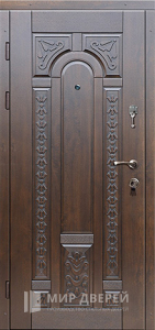 Дверь из массива дуба входная №1 - фото вид изнутри