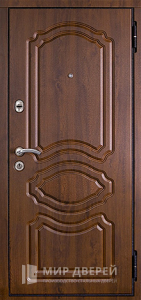 Входная дверь МДФ с наличником №397 - фото вид снаружи