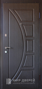Входная дверь с отделкой МДФ с наружной стороны №517 - фото вид снаружи
