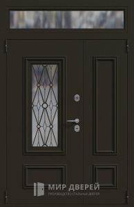 Дверь премиум класса со вставками из стекла №1 - фото вид изнутри