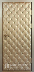 Дверь металлическая из экокожи №27 - фото вид снаружи