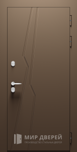 Железная дизайнерская дверь №33 - фото вид снаружи