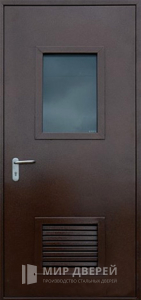Дверь с окном в котельную №22 - фото №1