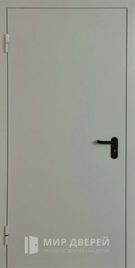 Однопольная противопожарная глухая дверь №1 - фото вид изнутри