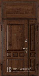 Входная дверь с верхней фрамугой №19 - фото вид снаружи