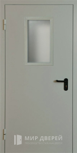 Однопольная входная дверь со стеклопакетом №2 - фото вид изнутри