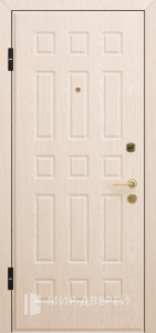 Дверь металлическая с двух сторон входная №329 - фото вид изнутри