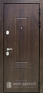 Металлическая дверь современная на дачу №6 - фото вид снаружи