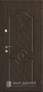 Дверь металлическая с двух сторон входная №329 - фото вид снаружи