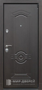 Металлическая дверь с МДФ №331 - фото вид снаружи