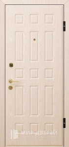 Стальная дверь с МДФ входная №204 - фото вид снаружи