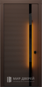 Наружная дверь по индивидуальному проекту №21 - фото вид изнутри