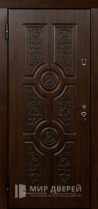 Входная металлическая дверь порошок с МДФ отделкой №9 - фото вид изнутри