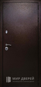 Входная металлическая дверь с напылением №30 - фото вид снаружи