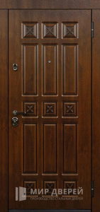 Металлическая дверь из МДФ панелей №382 - фото вид снаружи
