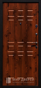 Металлическая дверь с МДФ панелью в квартиру №42 - фото вид изнутри