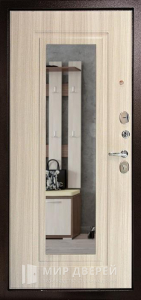 Наружная дверь со светлыми МДФ накладками техно №46 - фото №2