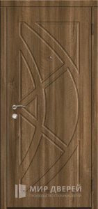Металлическая дверь с МДФ накладкой №388 - фото вид снаружи