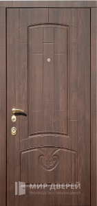 Входная дверь МДФ с молдингом №203 - фото вид снаружи