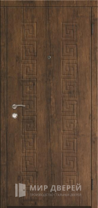 Металлическая дверь с МДФ в хрущевку №56 - фото вид снаружи