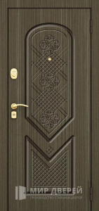 Дверь входная металлическая отделанная МДФ №548 - фото вид снаружи