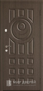 Входная дверь МДФ с металлом №314 - фото вид снаружи
