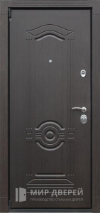 Металлический дверь с двумя МДФ №156 - фото вид изнутри