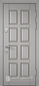 Дверь металлическая серая №22 - фото вид снаружи