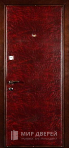Дверь с МДФ накладкой и дермантином №16 - фото вид снаружи