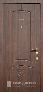 Металлическая дверь с МДФ накладкой в квартиру №52 - фото вид изнутри